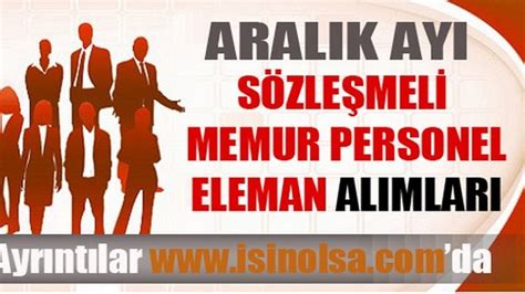 Sözleşmeli Memur Alımları