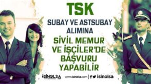 TSK Sivil Memur Alımları 2025